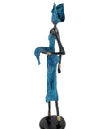 Bronze Issouf 70 cm bleu n°1