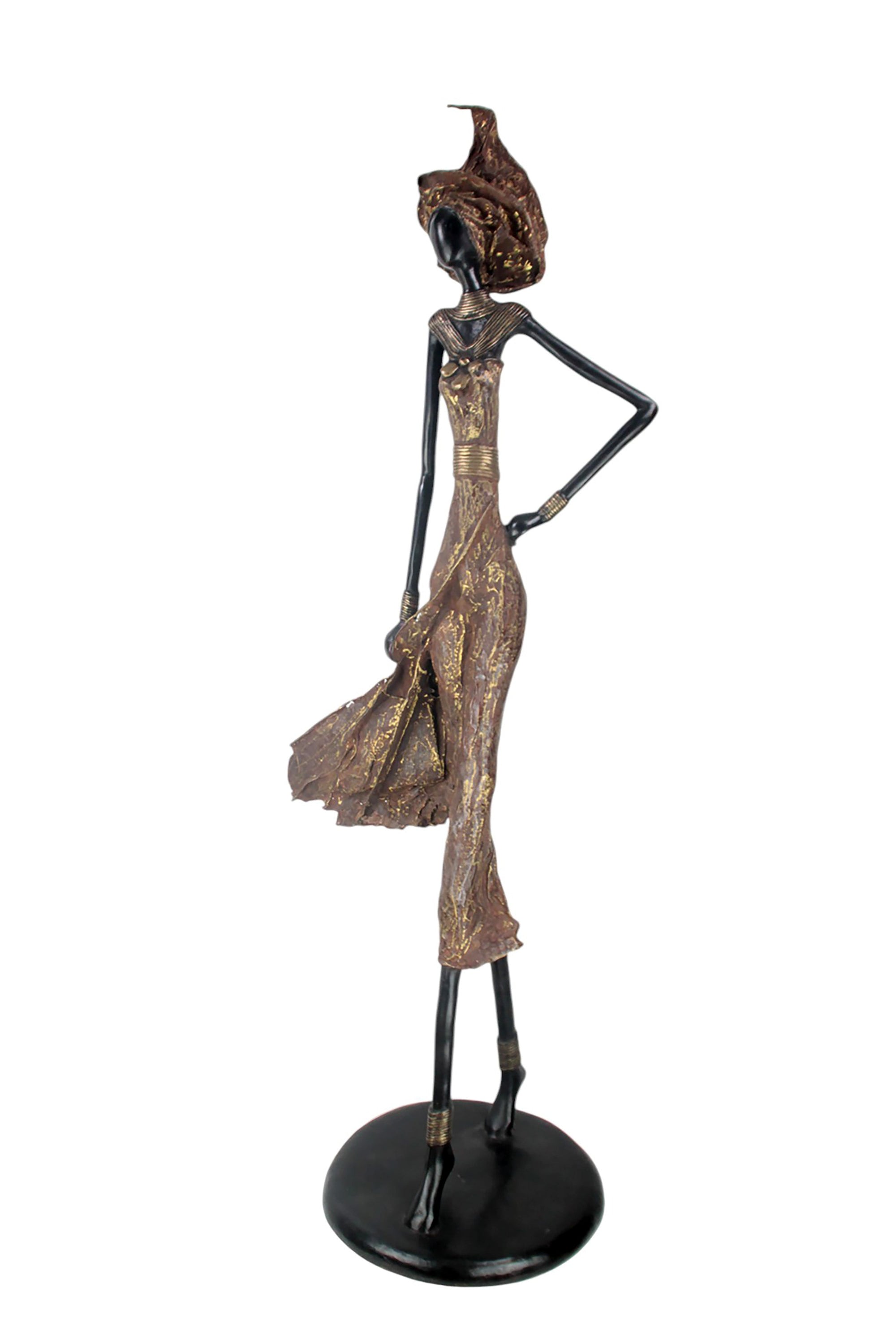 Bronze Issouf 130 cm marron n°1 Bronzes d'Afrique