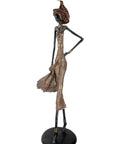 Bronze Issouf 130 cm marron n°1 Bronzes d'Afrique