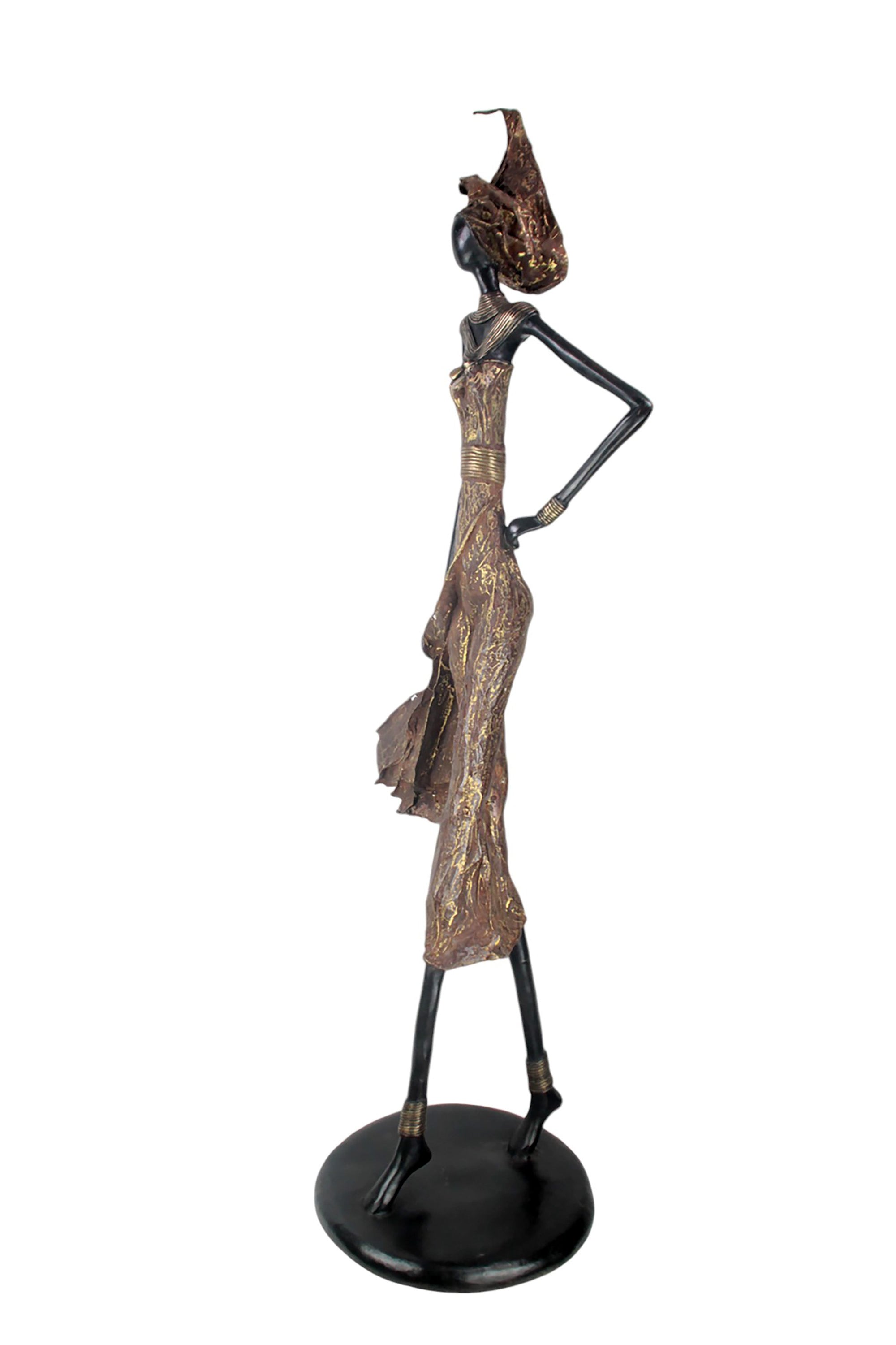 Bronze Issouf 130 cm marron n°1 Bronzes d'Afrique