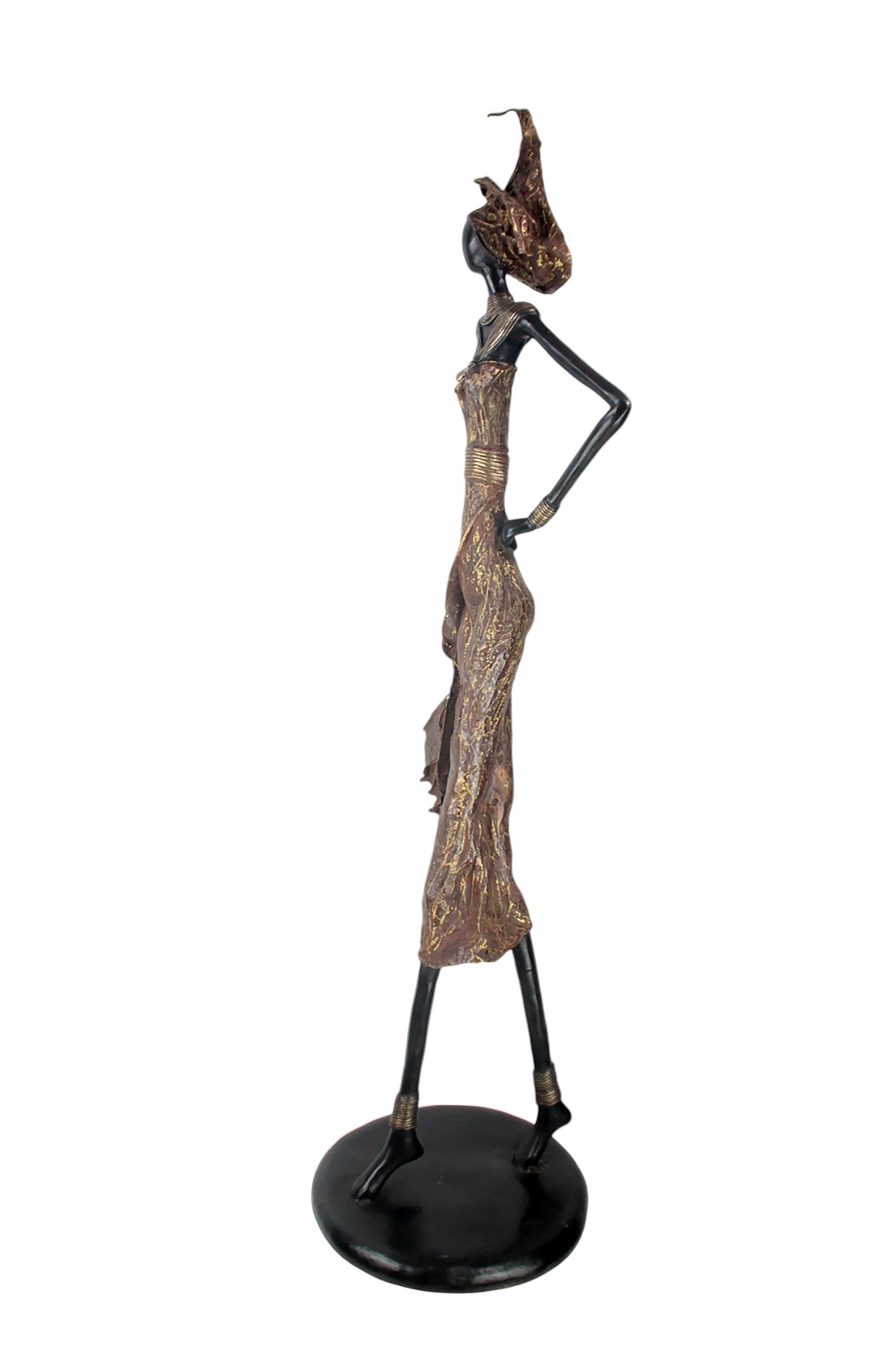 Bronze Issouf 130 cm marron n°1 Bronzes d'Afrique