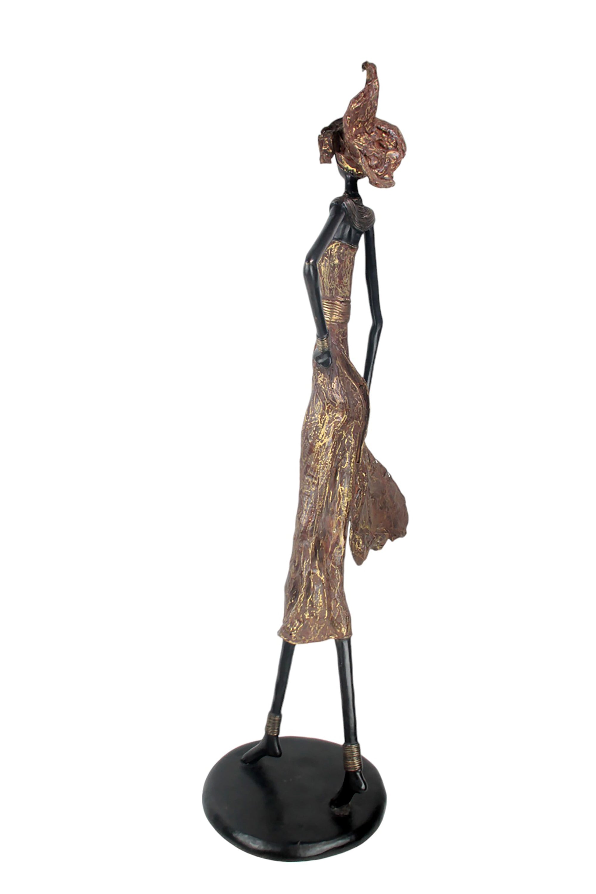 Bronze Issouf 130 cm marron n°1 Bronzes d'Afrique