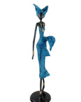 Bronze Issouf 70 cm bleu n°1