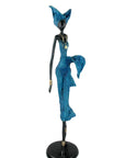 Bronze Issouf 70 cm bleu n°1