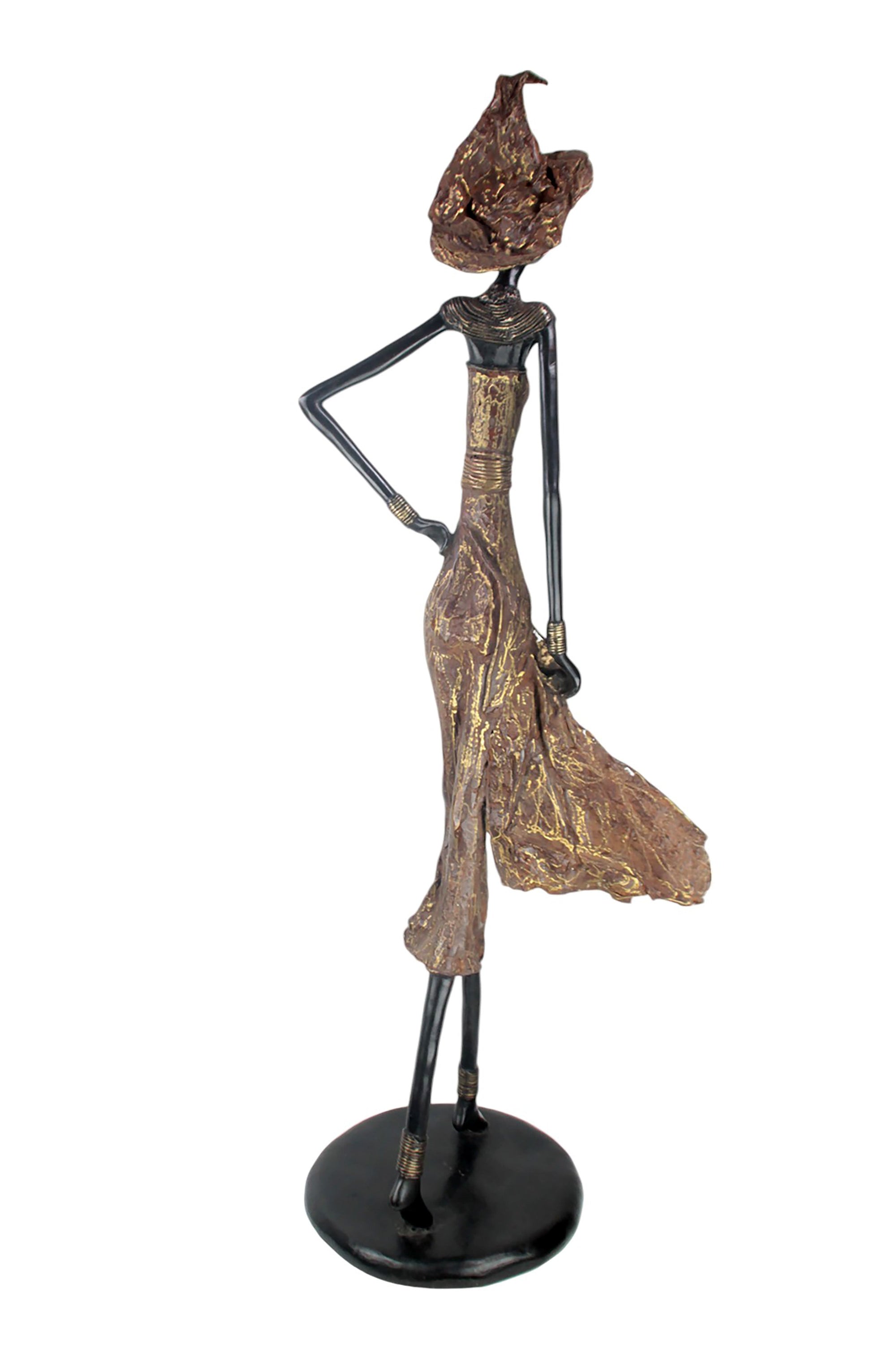 Bronze Issouf 130 cm marron n°1 Bronzes d'Afrique