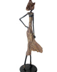 Bronze Issouf 130 cm marron n°1 Bronzes d'Afrique