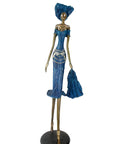 Bronze Issouf 120 cm bleu n°1 Bronzes d'Afrique