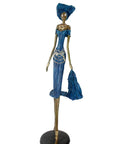 Bronze Issouf 120 cm bleu n°1 Bronzes d'Afrique