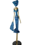 Bronze Issouf 120 cm bleu n°1 Bronzes d'Afrique