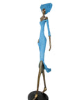 Bronze Issouf 120 cm bleu n°2 Bronzes d'Afrique