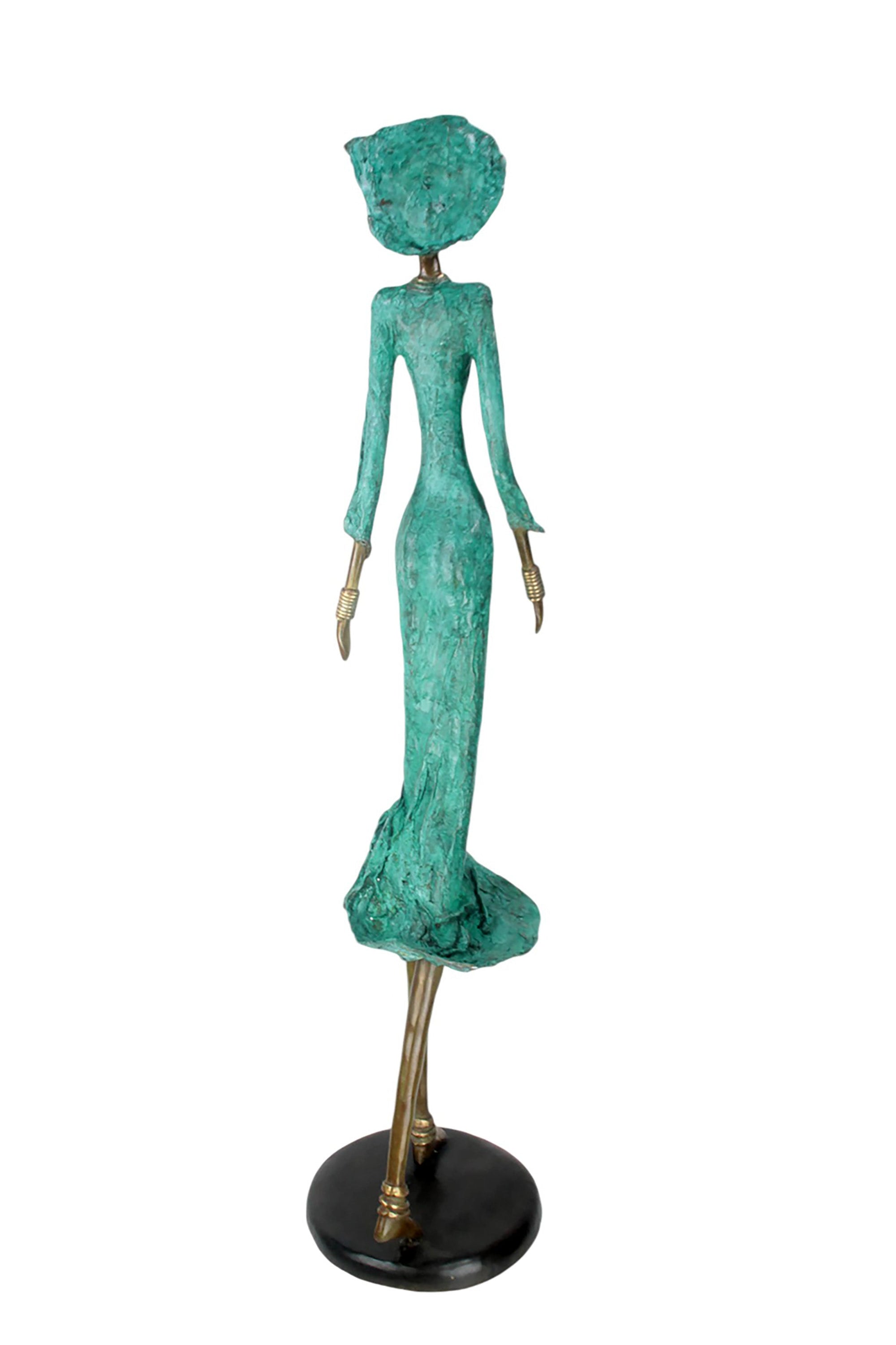 Bronze Issouf 120 cm vert n°1 Bronzes d'Afrique