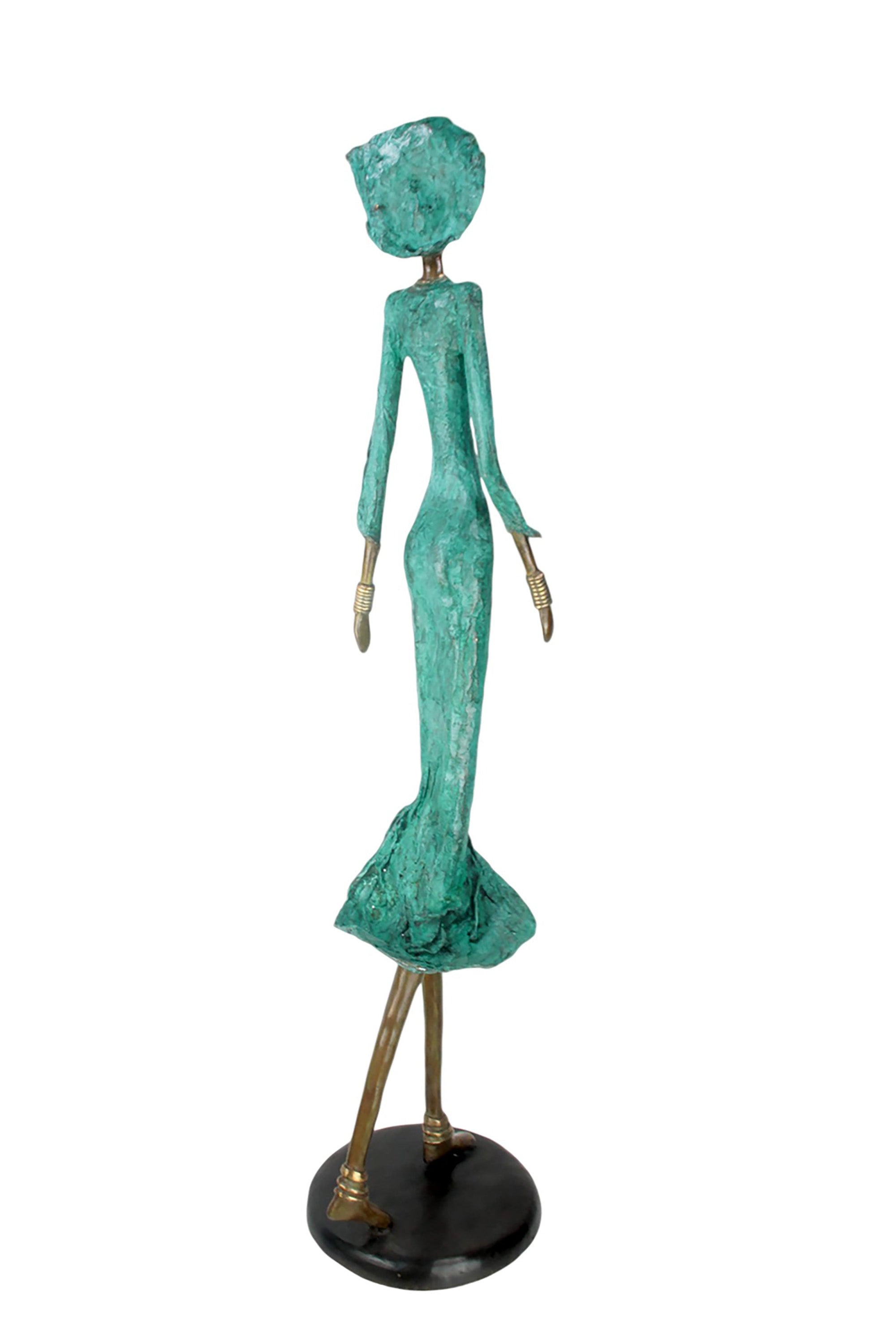 Bronze Issouf 120 cm vert n°1 Bronzes d'Afrique