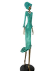 Bronze Issouf 120 cm vert n°1 Bronzes d'Afrique