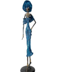 Bronze Issouf 80 cm bleu n°3 Bronzes d'Afrique