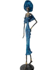 Bronze Issouf 80 cm bleu n°3 Bronzes d'Afrique