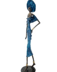 Bronze Issouf 80 cm bleu n°3 Bronzes d'Afrique