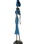 Bronze Issouf 80 cm bleu n°3 Bronzes d'Afrique