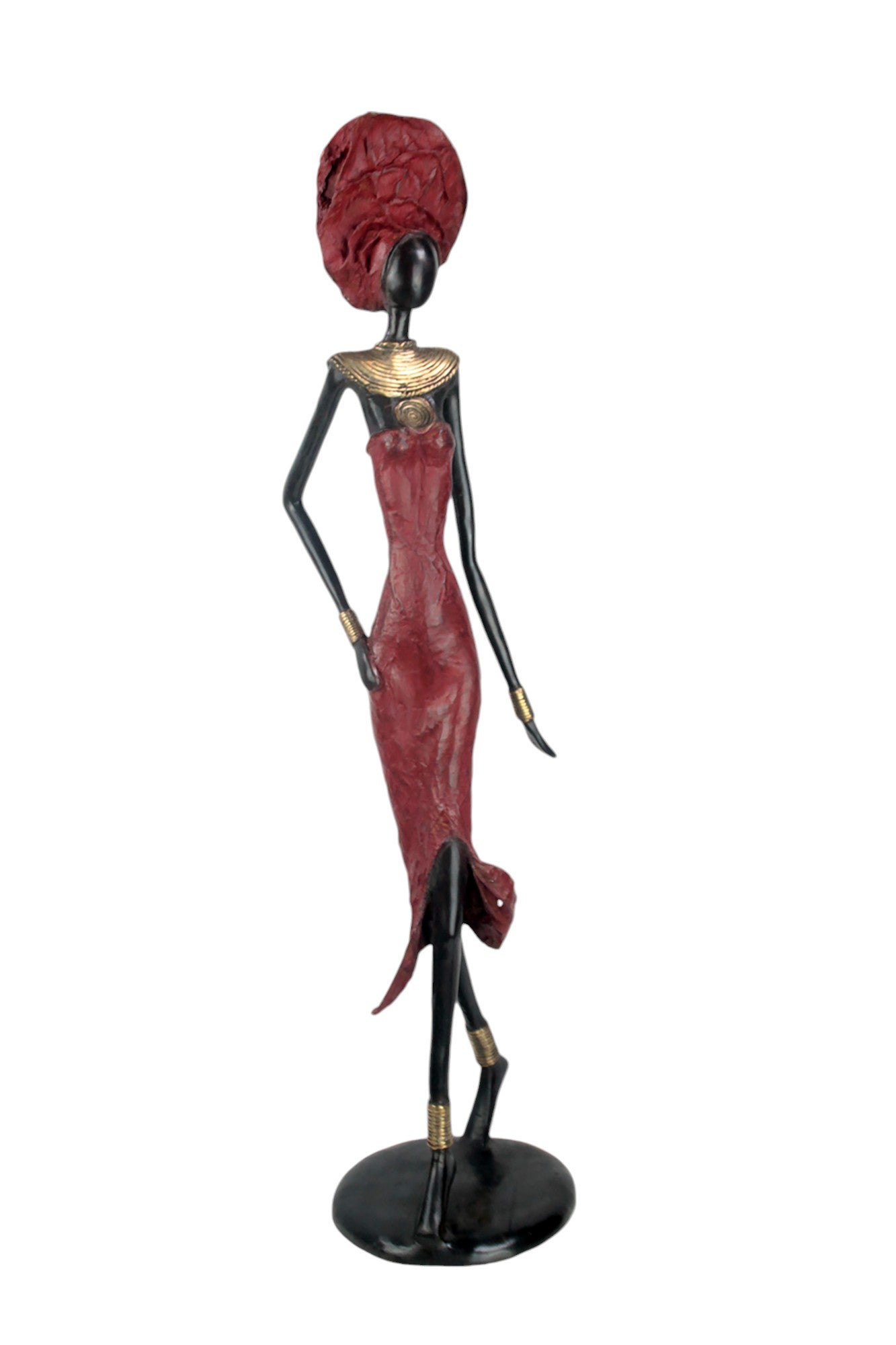 Bronze Issouf 70 cm rouge n°2 Bronzes d'Afrique