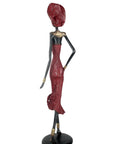 Bronze Issouf 70 cm rouge n°2 Bronzes d'Afrique