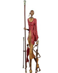 Bronze Issouf Massaïs 77 cm rouge n°1 Bronzes d'Afrique