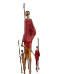 Bronze Issouf Massaïs 77 cm rouge n°1 Bronzes d'Afrique