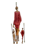 Bronze Issouf Massaïs 77 cm rouge n°1 Bronzes d'Afrique