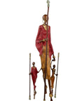 Bronze Issouf Massaïs 77 cm rouge n°1 Bronzes d'Afrique