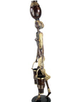 Bronze Issouf femme à 2 seaux 80 cm doré n°1 Bronzes d'Afrique