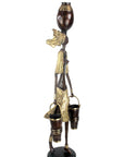 Bronze Issouf femme à 2 seaux 80 cm doré n°1 Bronzes d'Afrique