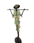 Bronze Issouf Berger Dogon 80 cm vert n°1 Bronzes d'Afrique