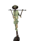 Bronze Issouf Berger Dogon 80 cm vert n°1 Bronzes d'Afrique