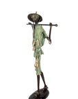 Bronze Issouf Berger Dogon 80 cm vert n°1 Bronzes d'Afrique
