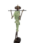 Bronze Issouf Berger Dogon 80 cm vert n°1 Bronzes d'Afrique