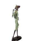 Bronze Issouf Berger Dogon 80 cm vert n°1 Bronzes d'Afrique