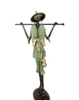 Bronze Issouf Berger Dogon 80 cm vert n°1 Bronzes d'Afrique