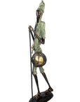 Bronze Issouf Berger Dogon 80 cm vert n°2 Bronzes d'Afrique