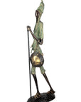 Bronze Issouf Berger Dogon 80 cm vert n°2 Bronzes d'Afrique
