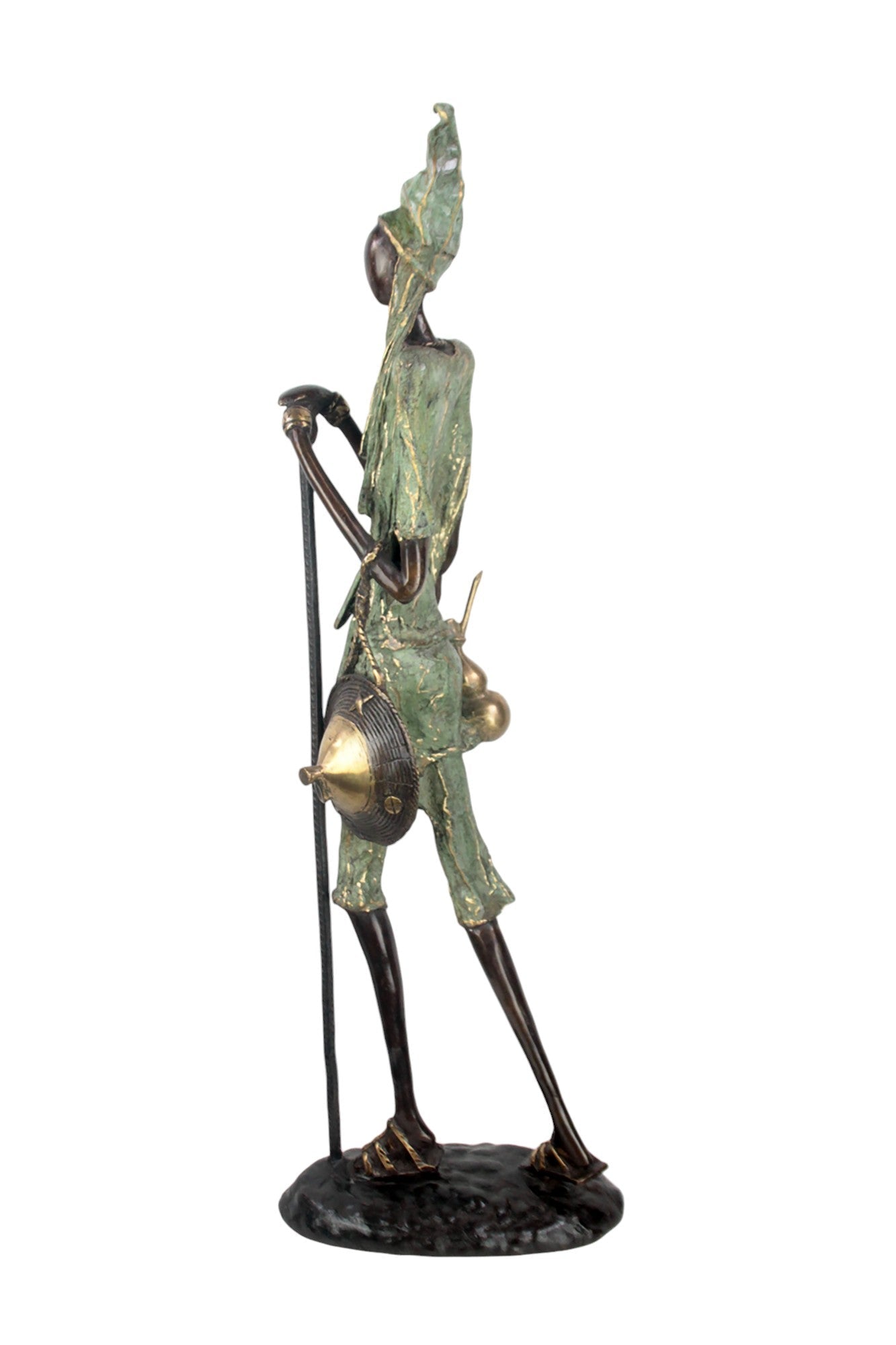Bronze Issouf Berger Dogon 80 cm vert n°2 Bronzes d'Afrique
