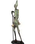 Bronze Issouf Berger Dogon 80 cm vert n°2 Bronzes d'Afrique