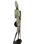 Bronze Issouf Berger Dogon 80 cm vert n°2 Bronzes d'Afrique