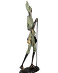 Bronze Issouf Berger Dogon 80 cm vert n°2 Bronzes d'Afrique