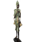 Bronze Issouf Berger Dogon 80 cm vert n°2 Bronzes d'Afrique