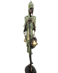 Bronze Issouf Berger Dogon 80 cm vert n°2 Bronzes d'Afrique