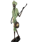 Bronze Issouf Berger Dogon 80 cm vert n°3 Bronzes d'Afrique