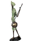 Bronze Issouf Berger Dogon 80 cm vert n°3 Bronzes d'Afrique