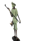 Bronze Issouf Berger Dogon 80 cm vert n°3 Bronzes d'Afrique