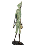 Bronze Issouf Berger Dogon 80 cm vert n°3 Bronzes d'Afrique