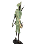 Bronze Issouf Berger Dogon 80 cm vert n°3 Bronzes d'Afrique