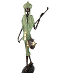 Bronze Issouf Berger Dogon 80 cm vert n°3 Bronzes d'Afrique