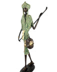 Bronze Issouf Berger Dogon 80 cm vert n°3 Bronzes d'Afrique